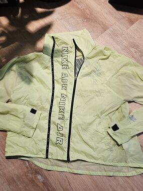 Nike Air Pale Lime Green Windbreaker Jacket
